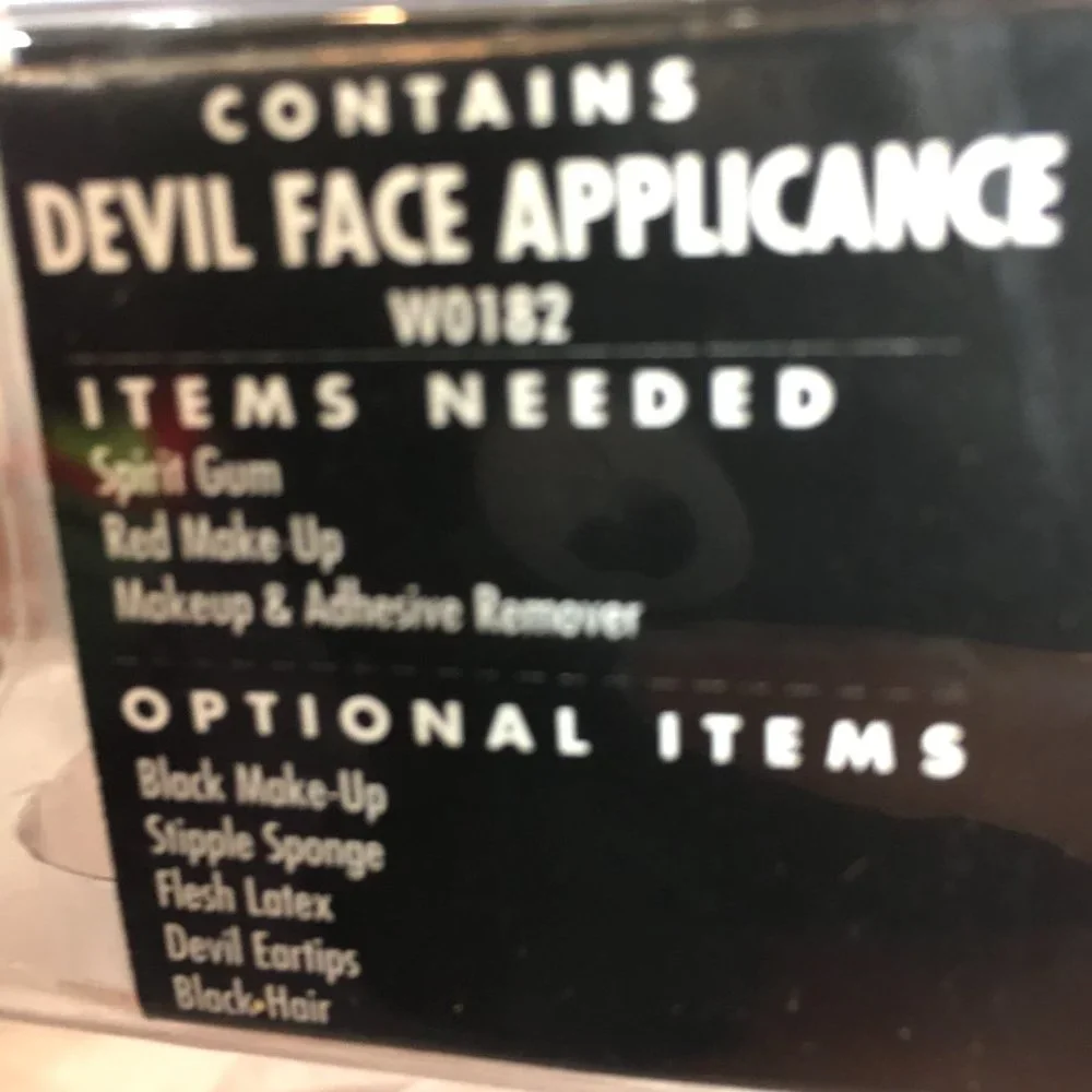 Woochie Devil Face 3 D Professional Appliance WO 182 NWT NOS